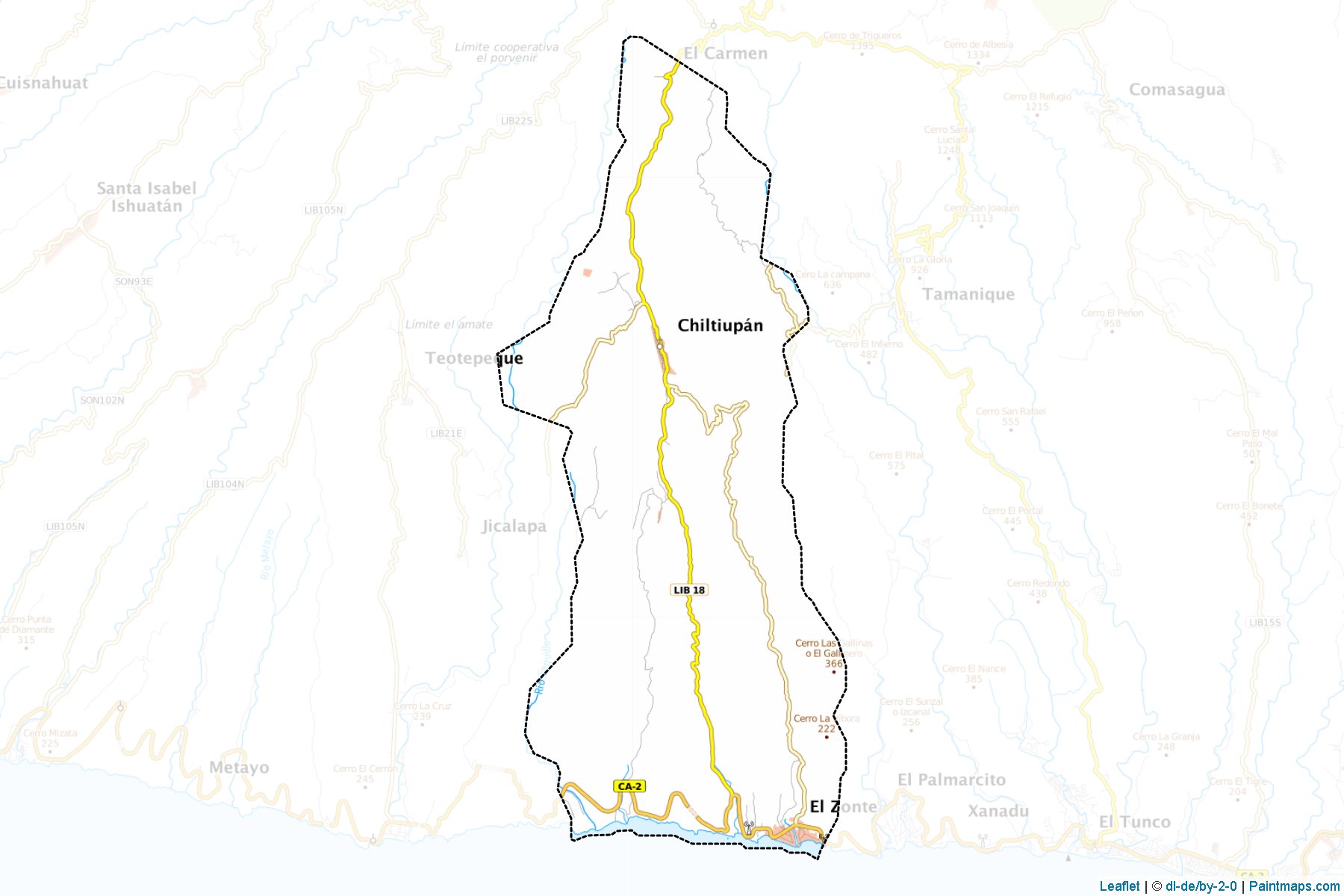 Muestras de recorte de mapas Chiltiupan (La Libertad)-1