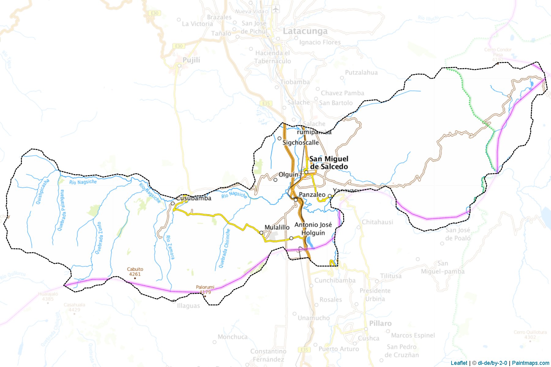 Salcedo (Cotopaxi) Map Cropping Samples-1