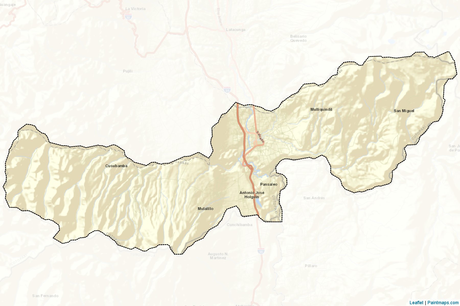 Salcedo (Cotopaxi) Map Cropping Samples-2