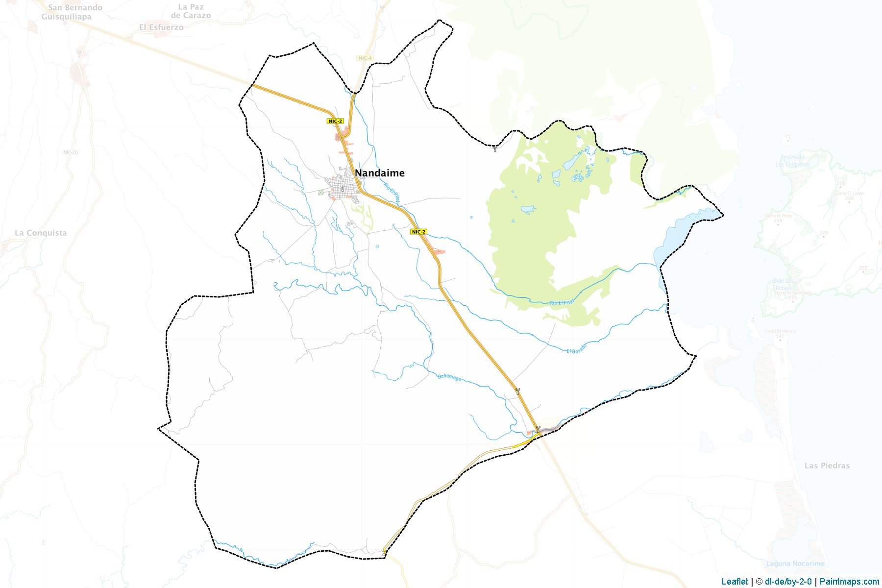 Muestras de recorte de mapas Nandaime (Granada)-1