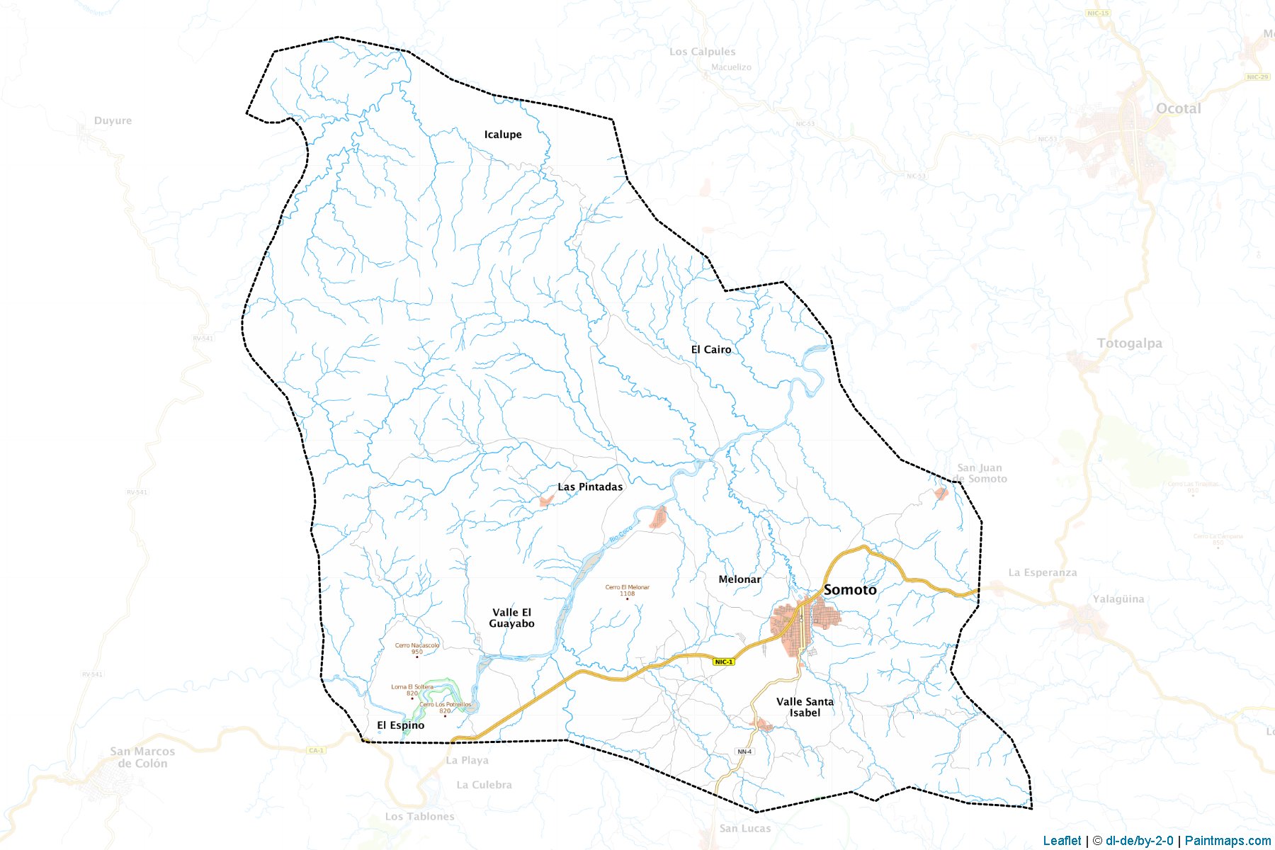 Muestras de recorte de mapas Somoto (Madriz)-1