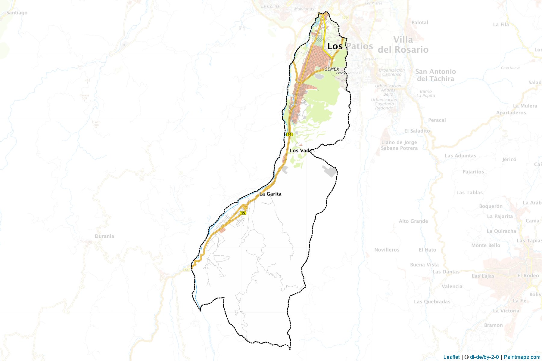 Los Patios (Norte de Santander) Map Cropping Samples-1