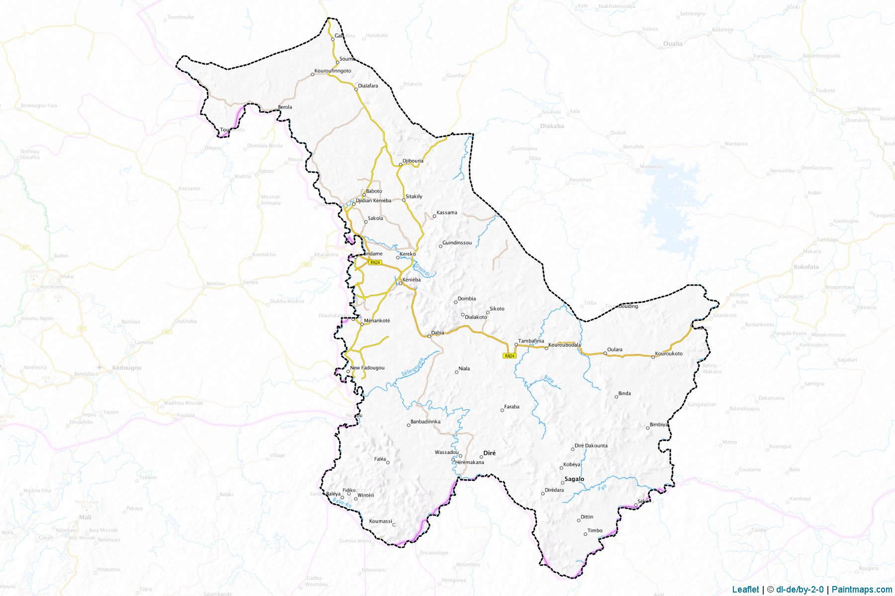 Muestras de recorte de mapas Kenieba (Kayes)-1