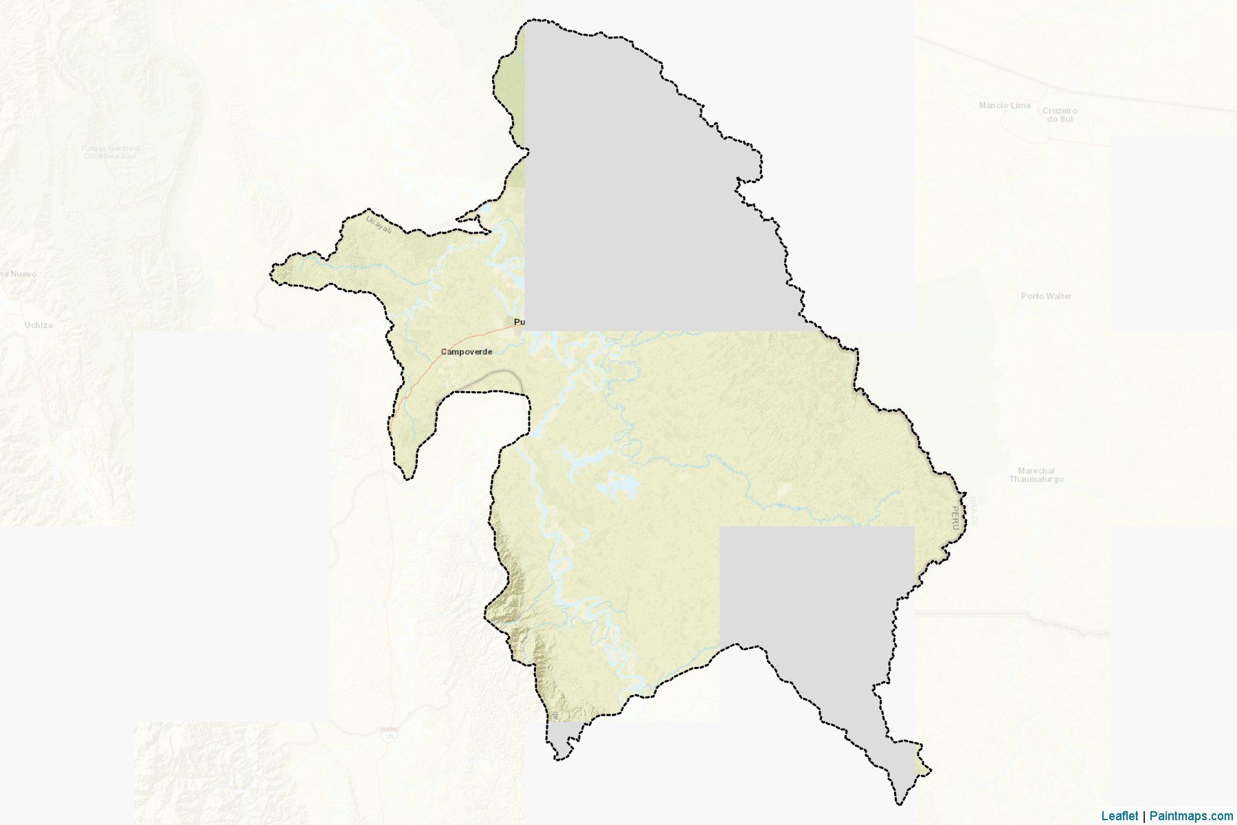 Muestras de recorte de mapas Coronel Portillo (Ucayali)-2