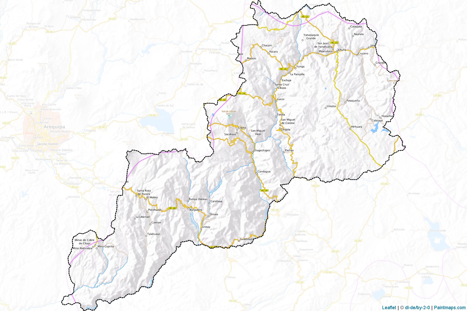 Muestras de recorte de mapas Gral. Sánchez Cerro (Moquegua)-1