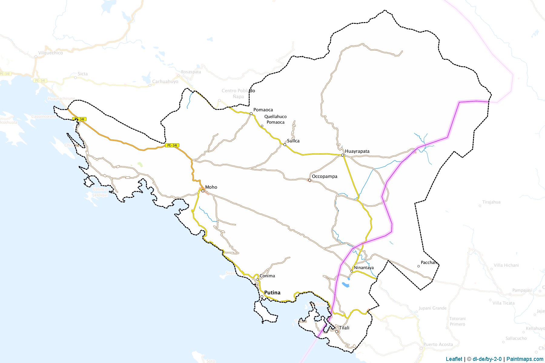 Muestras de recorte de mapas Moho (Puno)-1