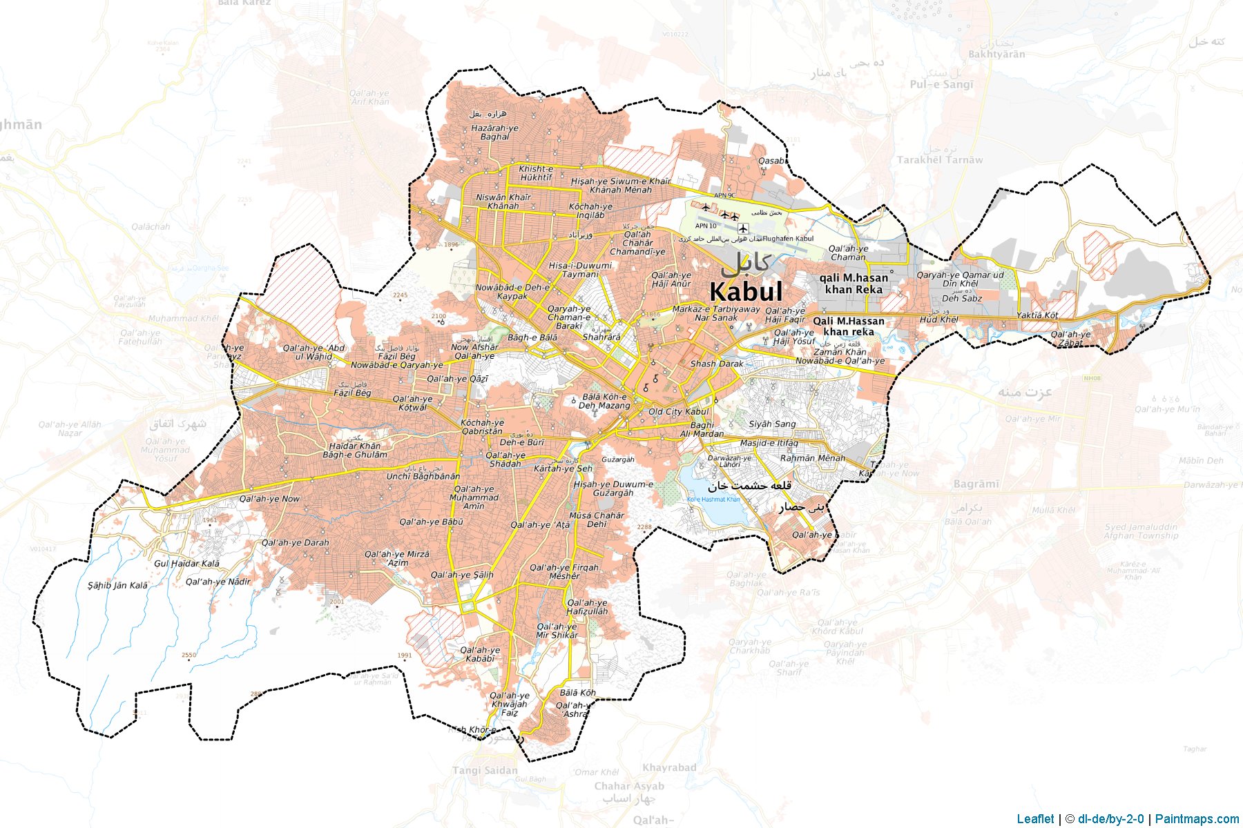 Kabul (Kabul) Map Cropping Samples-1