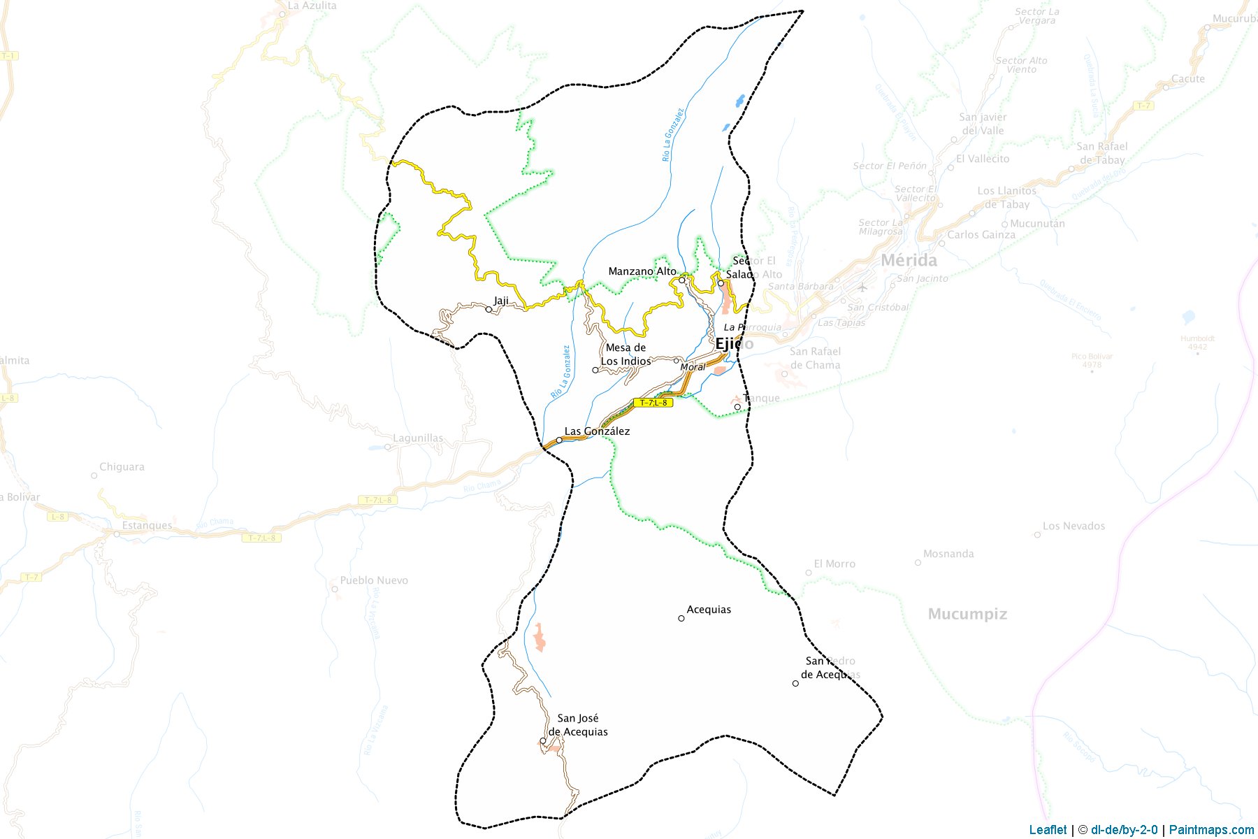 Muestras de recorte de mapas Campo Elias (Mérida)-1