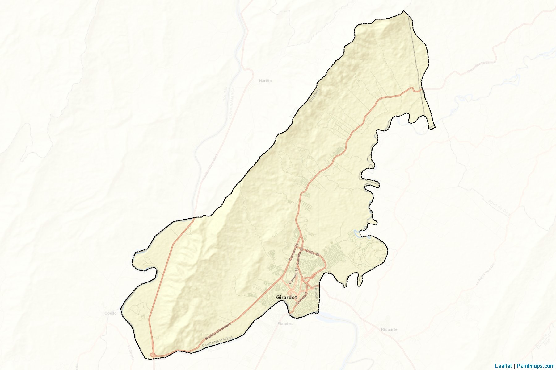 Girardot (Cundinamarca) Map Cropping Samples-2