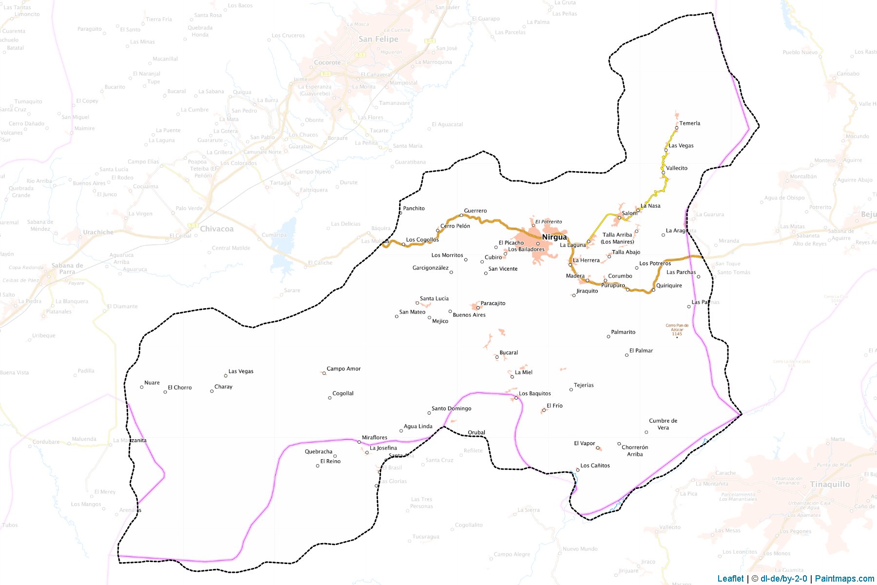 Muestras de recorte de mapas Nirgua (Yaracuy)-1