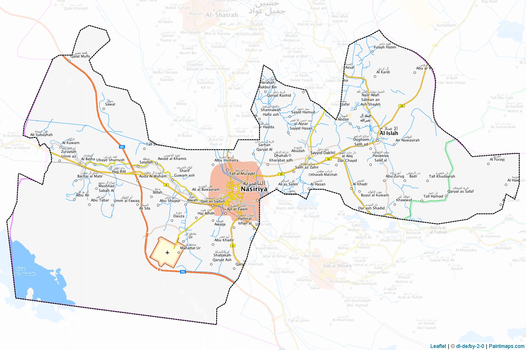 Nasıriye (Dhi-Qar) Haritası Örnekleri-1