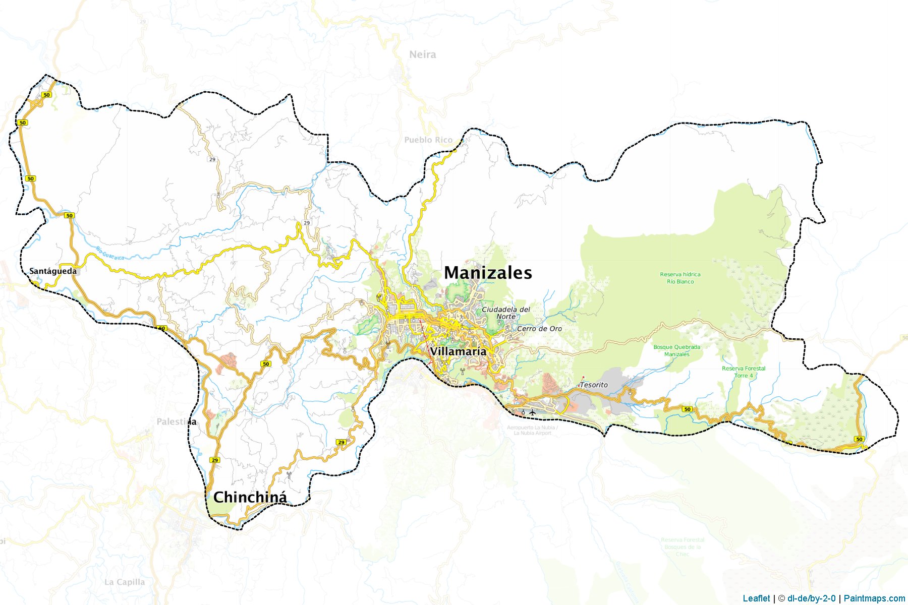 Manizales (Caldas) Haritası Örnekleri-1