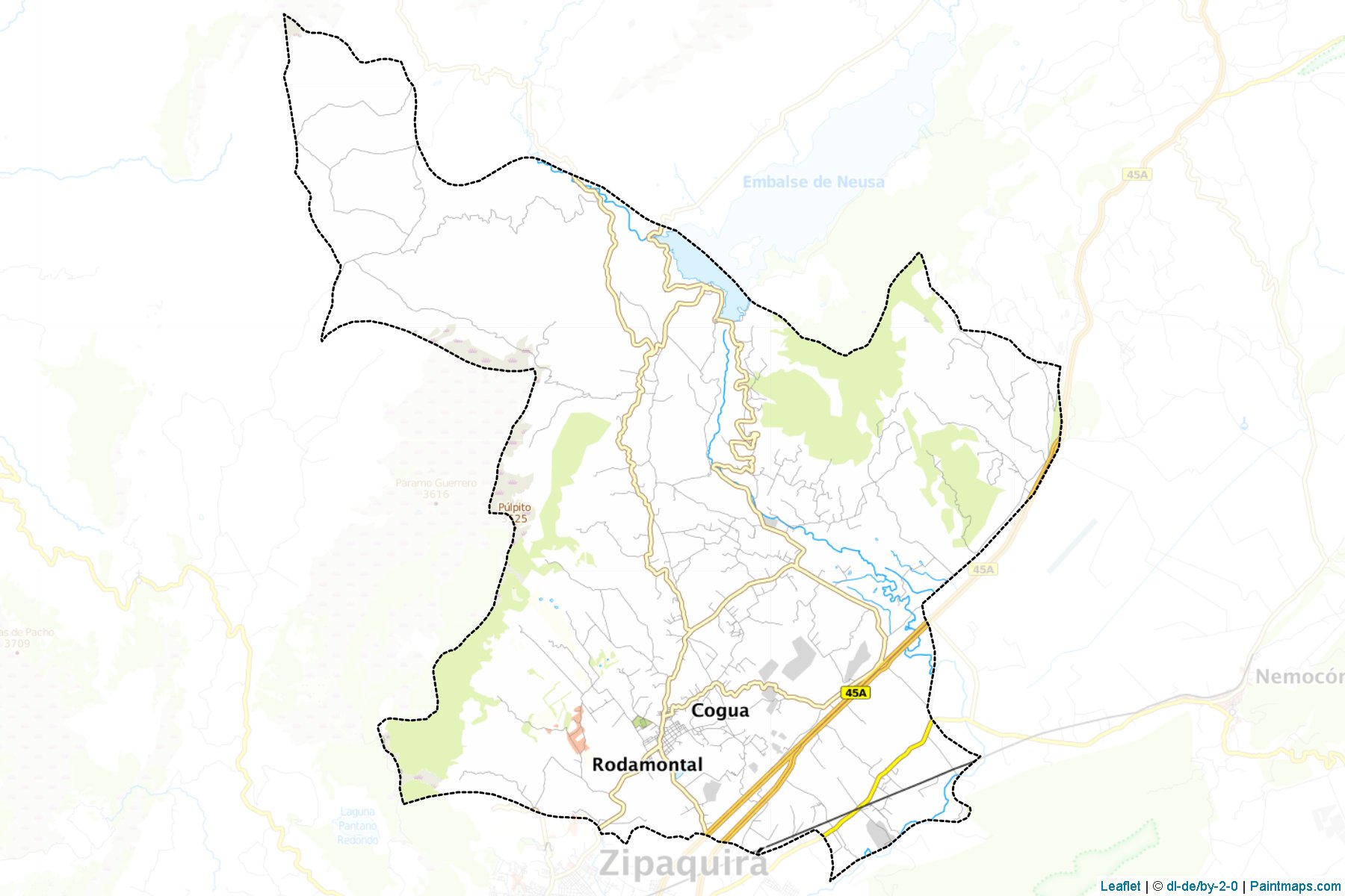 Cogua (Cundinamarca) Map Cropping Samples-1