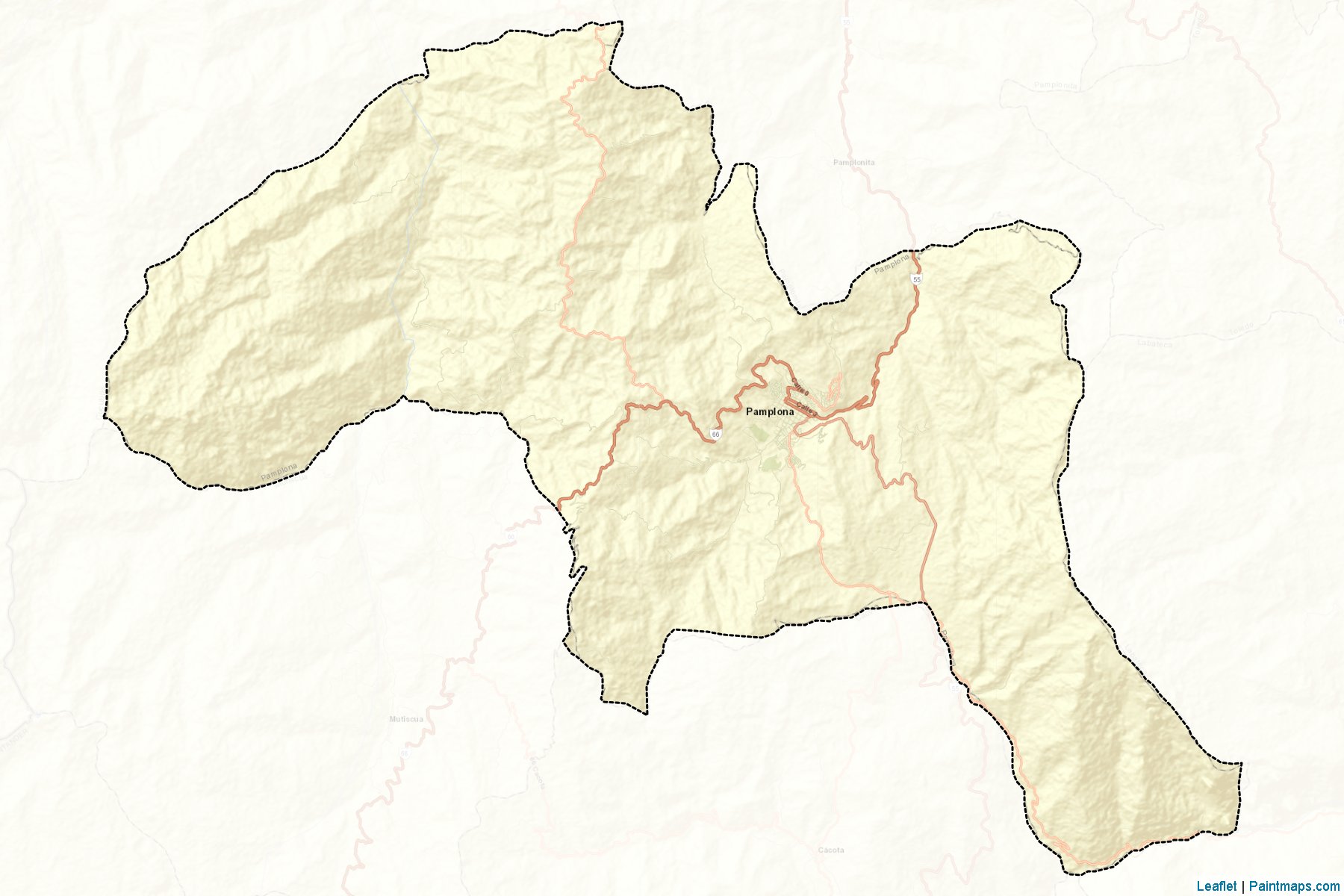 Muestras de recorte de mapas Pamplona (Norte de Santander)-2