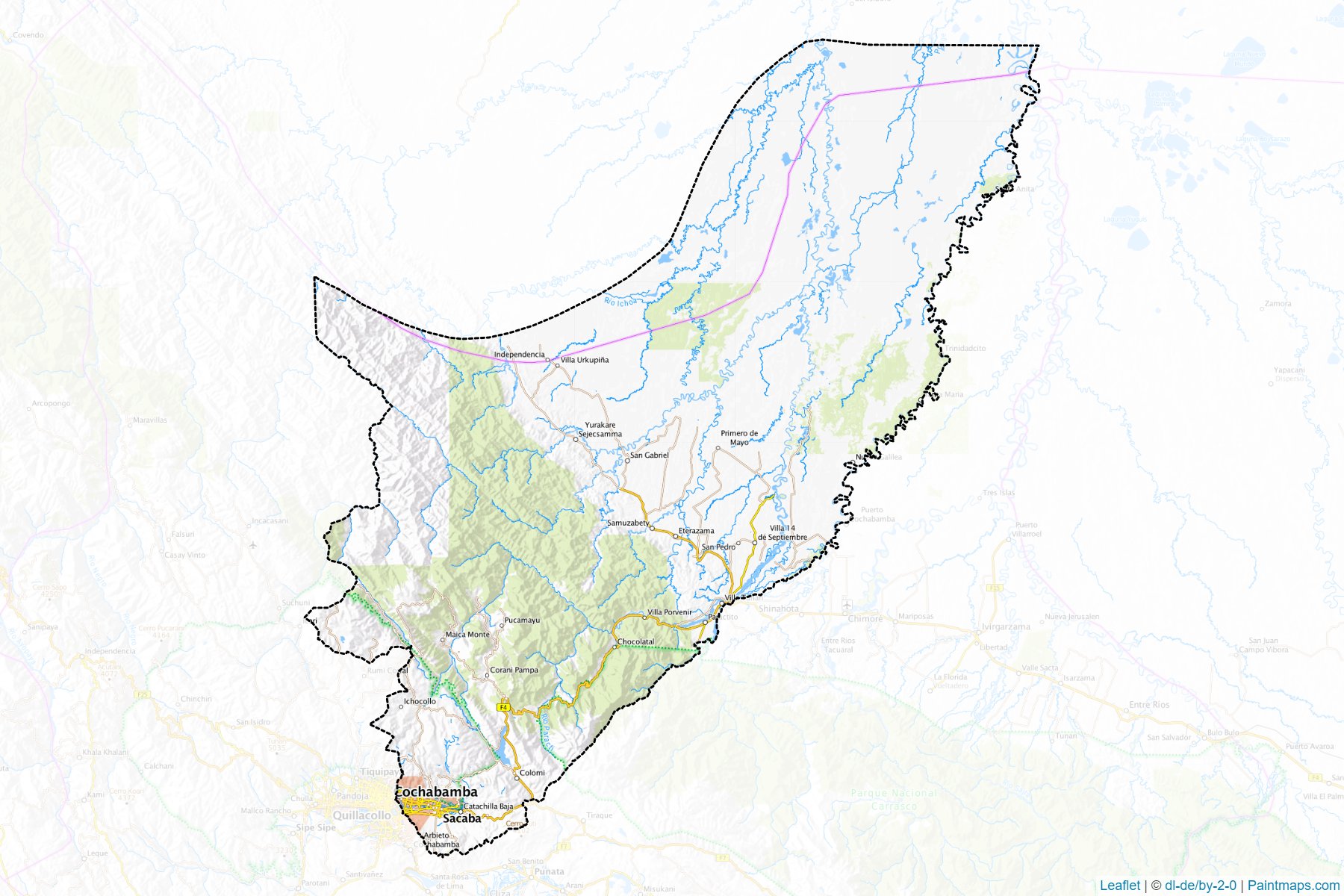 Chapare (Cochabamba) Map Cropping Samples-1