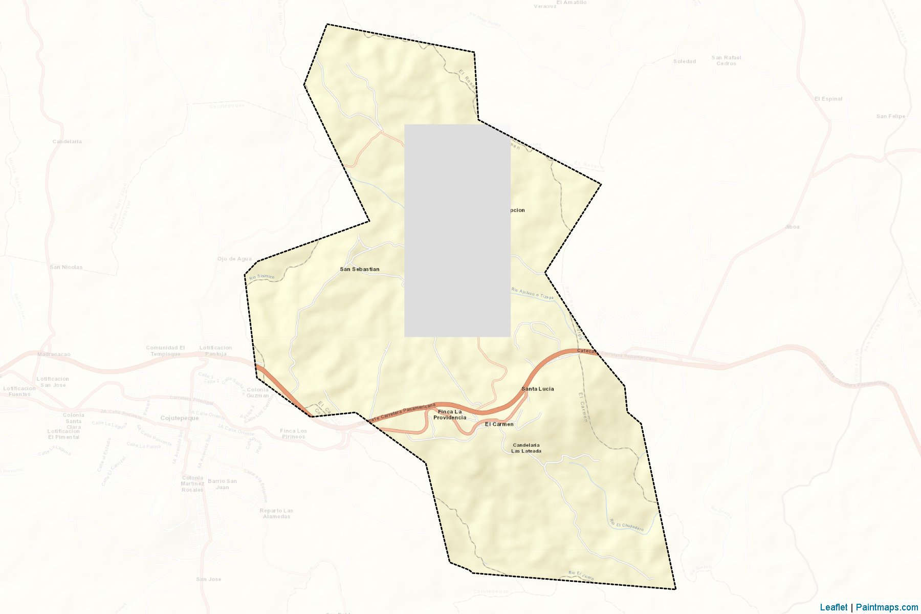 Muestras de recorte de mapas El Carmen (Cuscatlán)-2