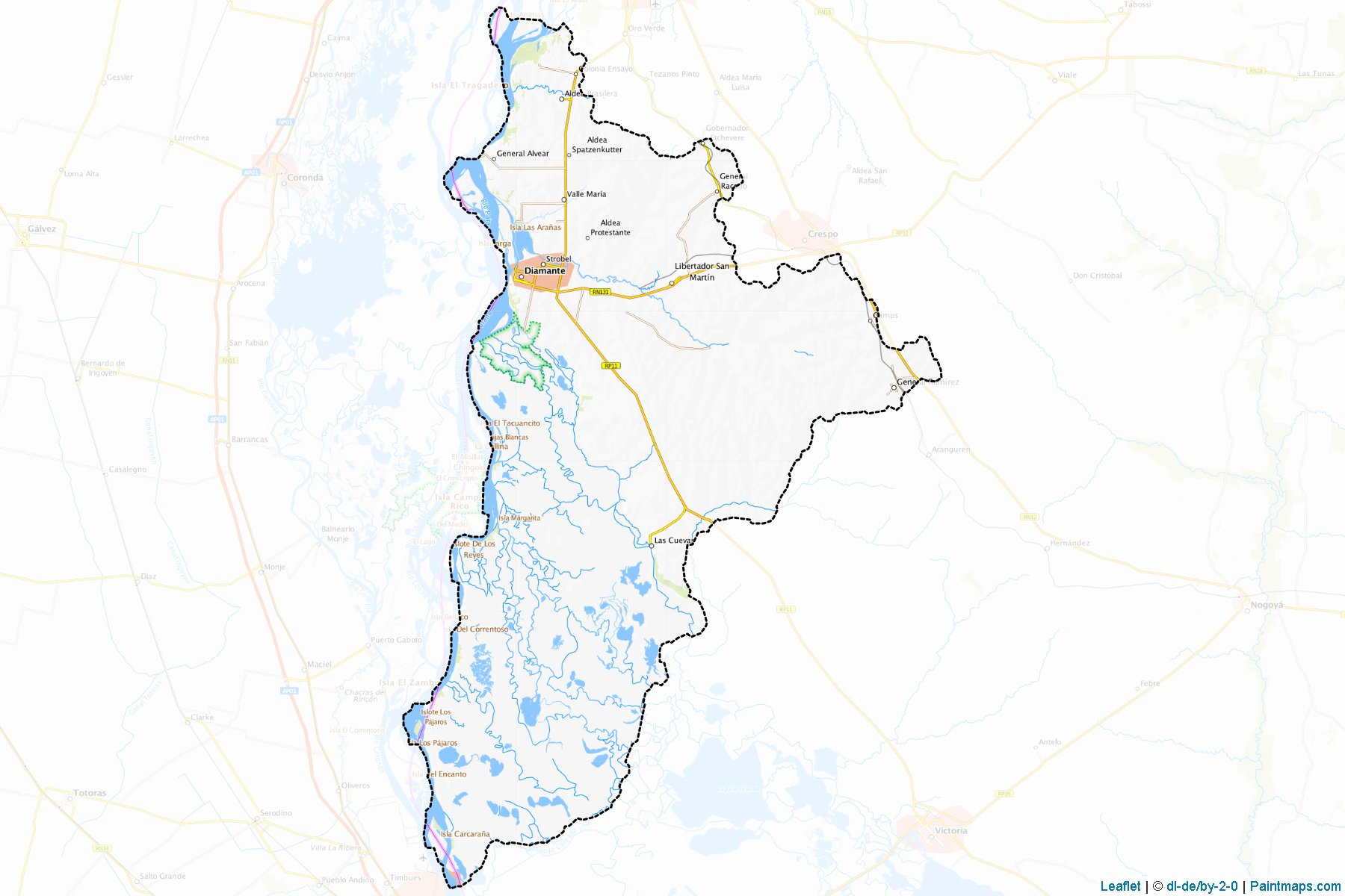 Muestras de recorte de mapas Diamante (Entre Rios)-1