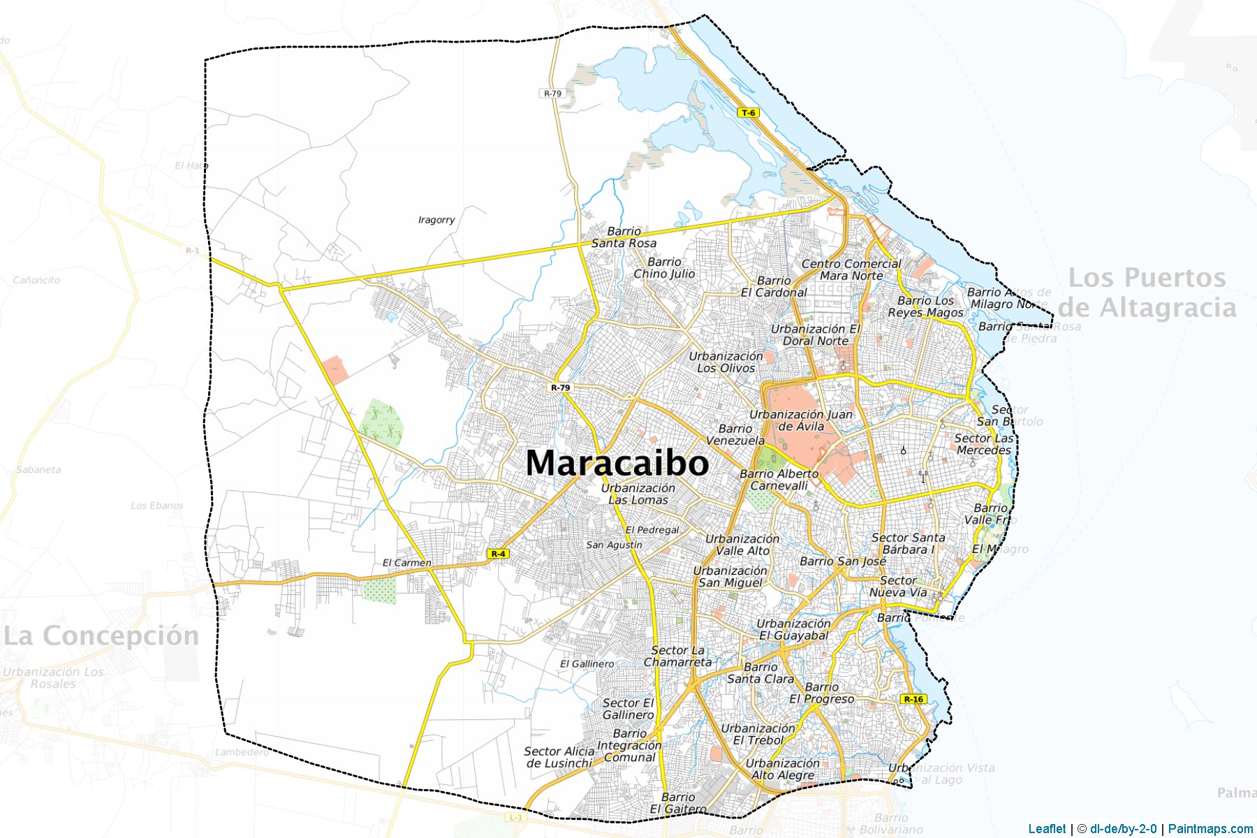 Muestras de recorte de mapas Maracaibo (Zulia)-1