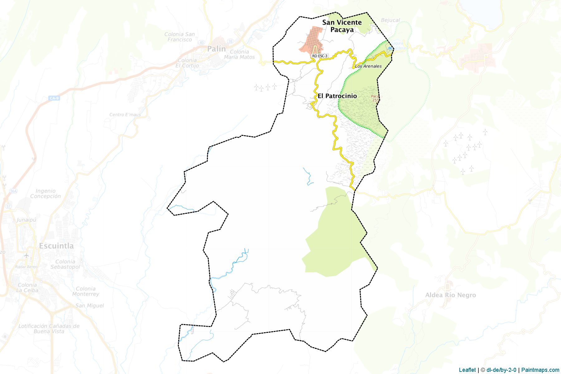 Muestras de recorte de mapas San Vicente Pacaya (Escuintla)-1