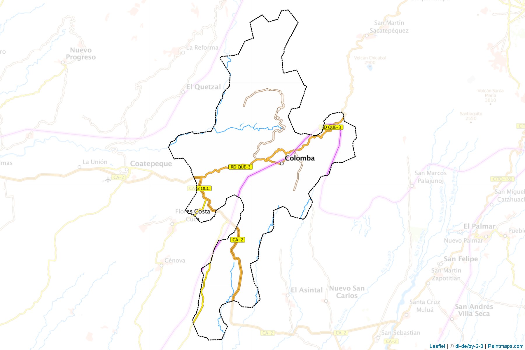 Muestras de recorte de mapas Colomba (Quezaltenango)-1