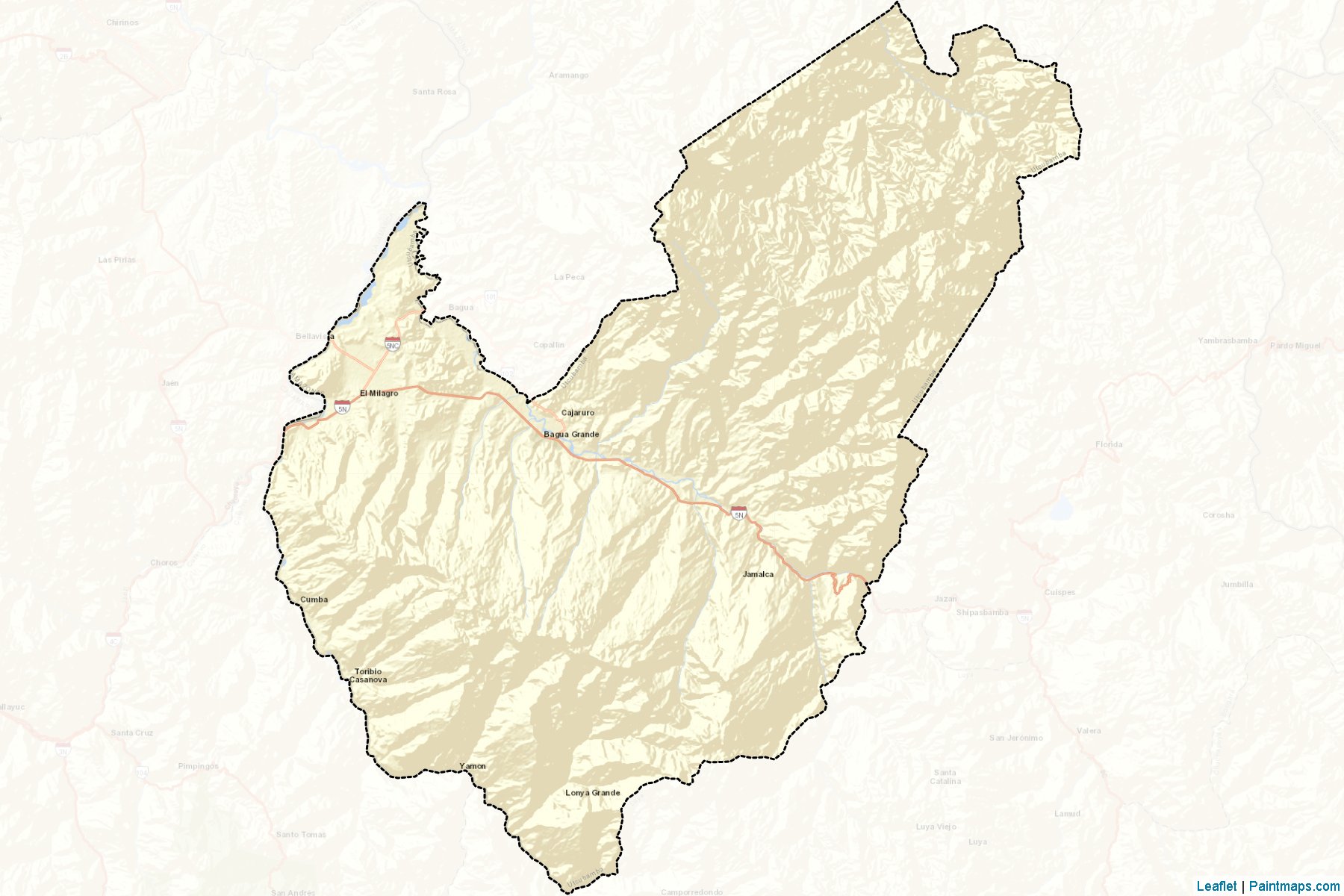 Utcubamba (Amazonas) Map Cropping Samples-2