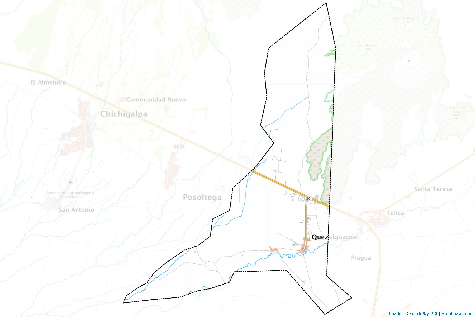 Muestras de recorte de mapas Quezalguaque (León)-1