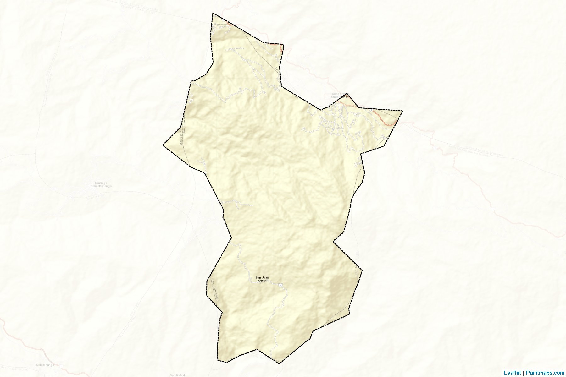 Muestras de recorte de mapas San Juan Atitan (Huehuetenango)-2