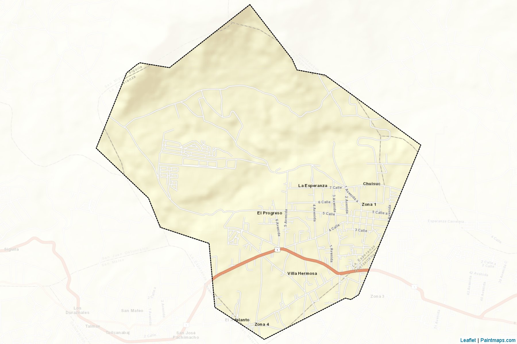 Muestras de recorte de mapas La Esperanza (Quezaltenango)-2