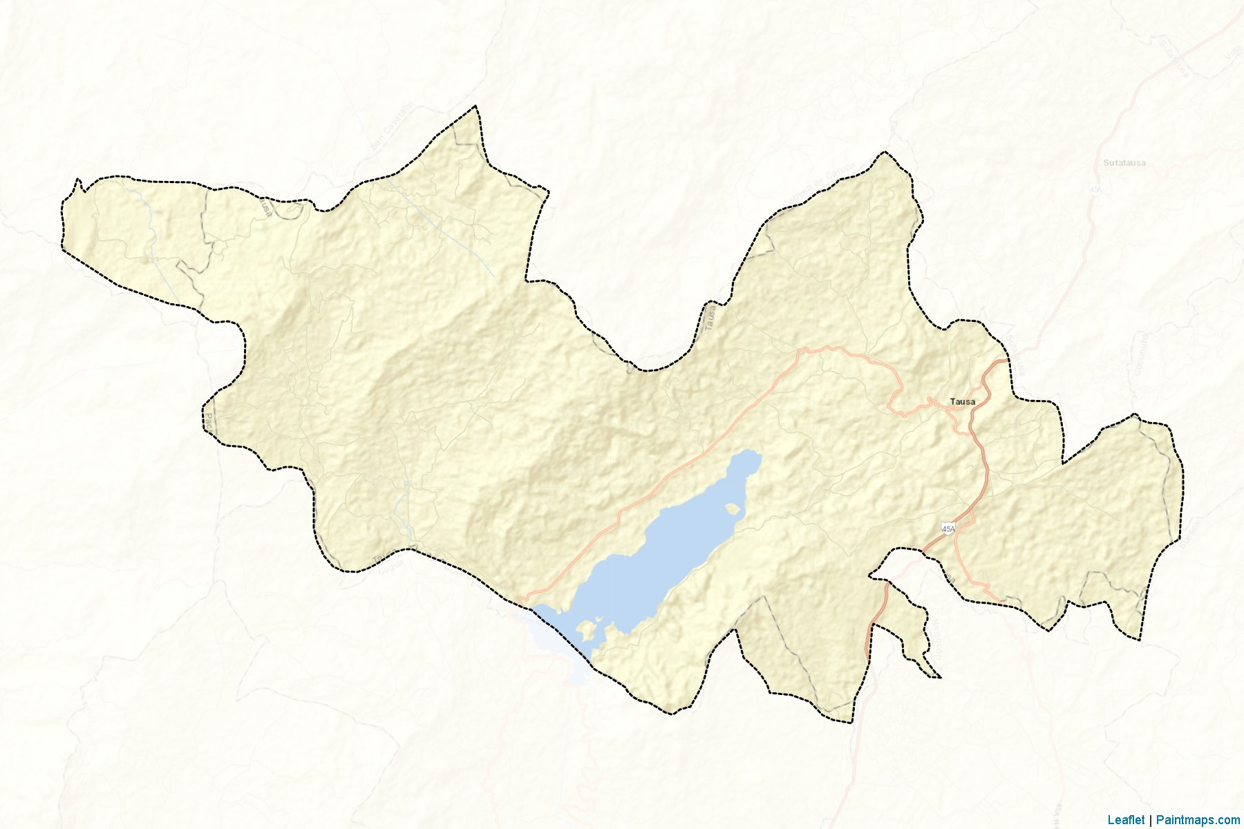 Muestras de recorte de mapas Tausa (Cundinamarca)-2