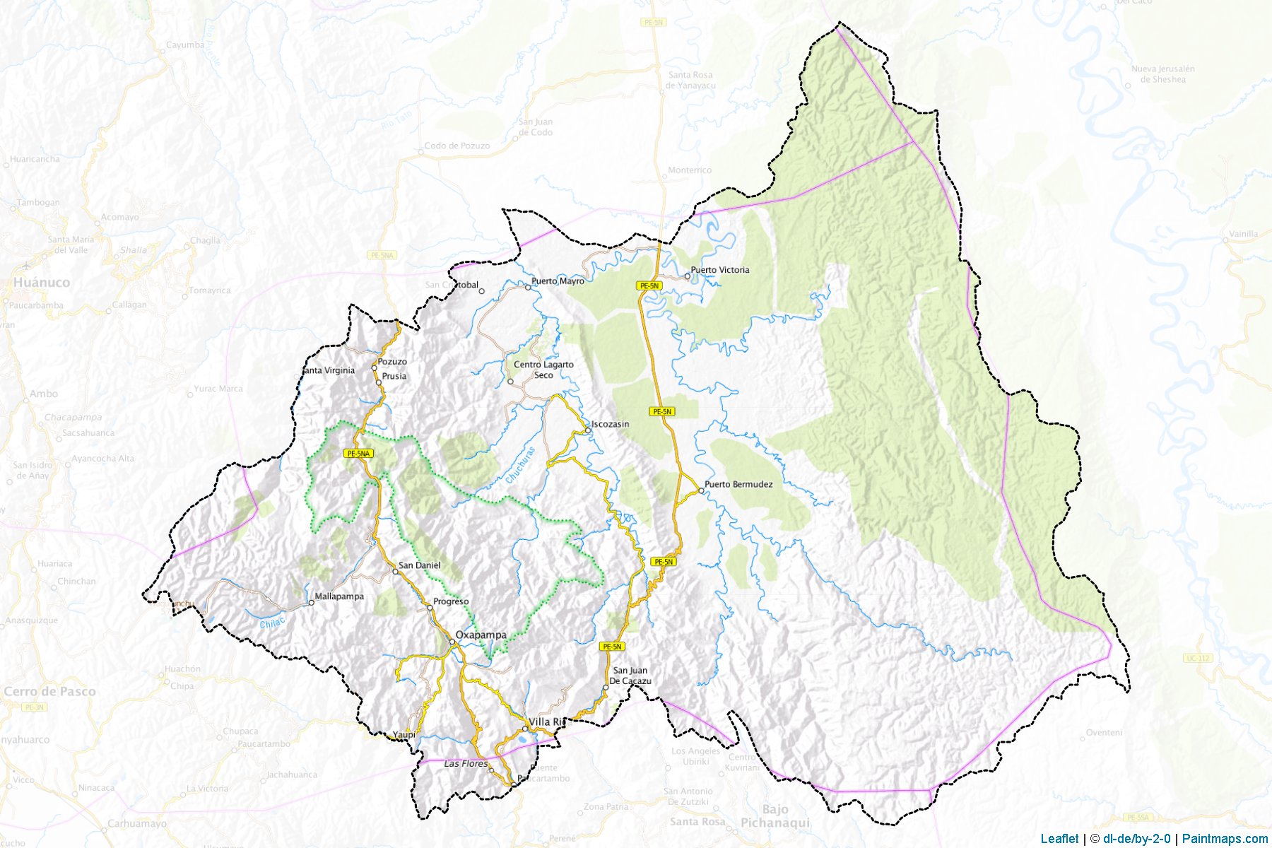 Oxapampa (Pasco) Map Cropping Samples-1