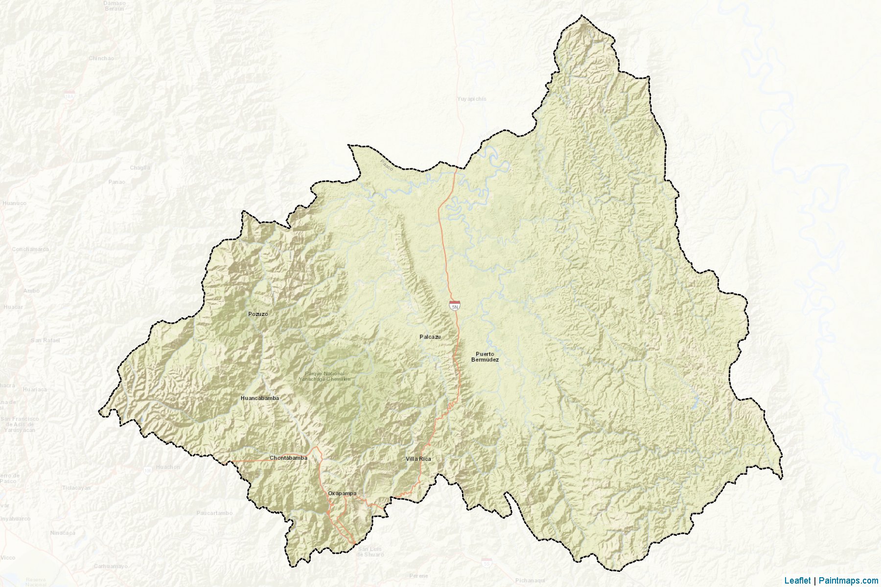 Oxapampa (Pasco) Map Cropping Samples-2