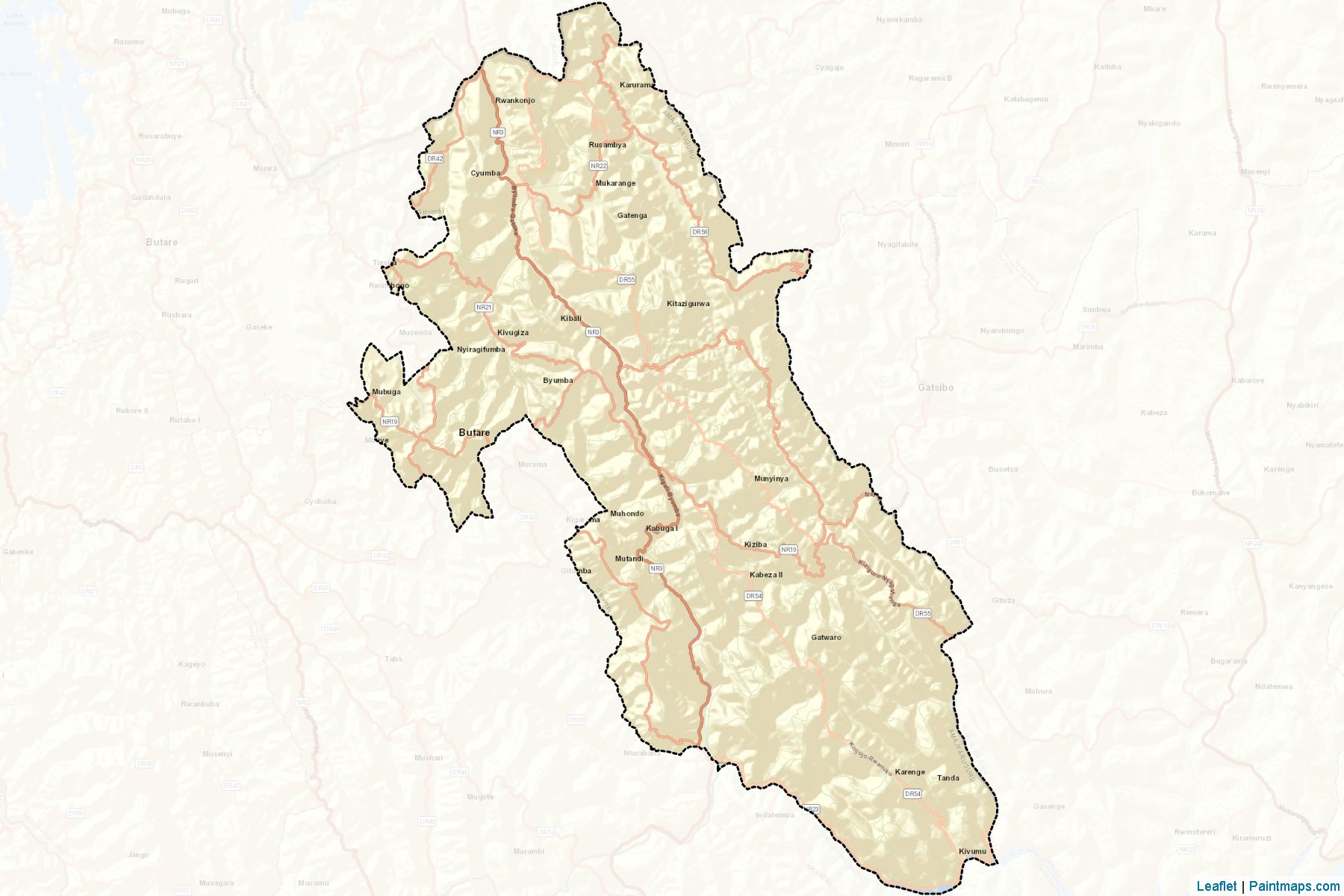 Muestras de recorte de mapas Gicumbi (Northern)-2