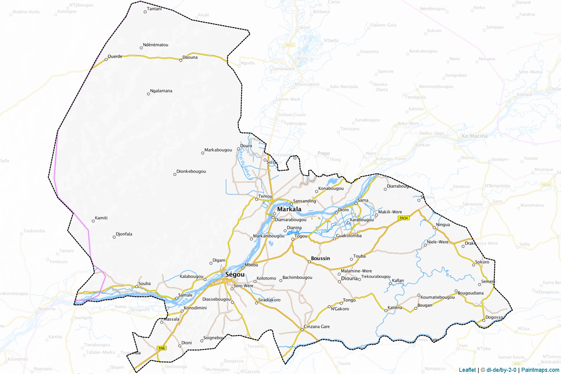 Segou (Ségou) Map Cropping Samples-1