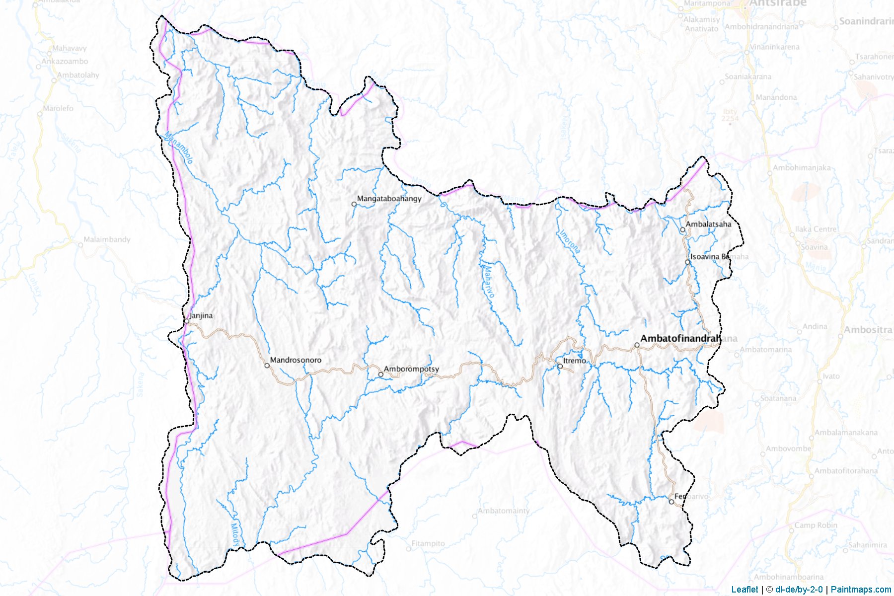 Ambatofinandrahana (Amoron'i Mania) Haritası Örnekleri-1