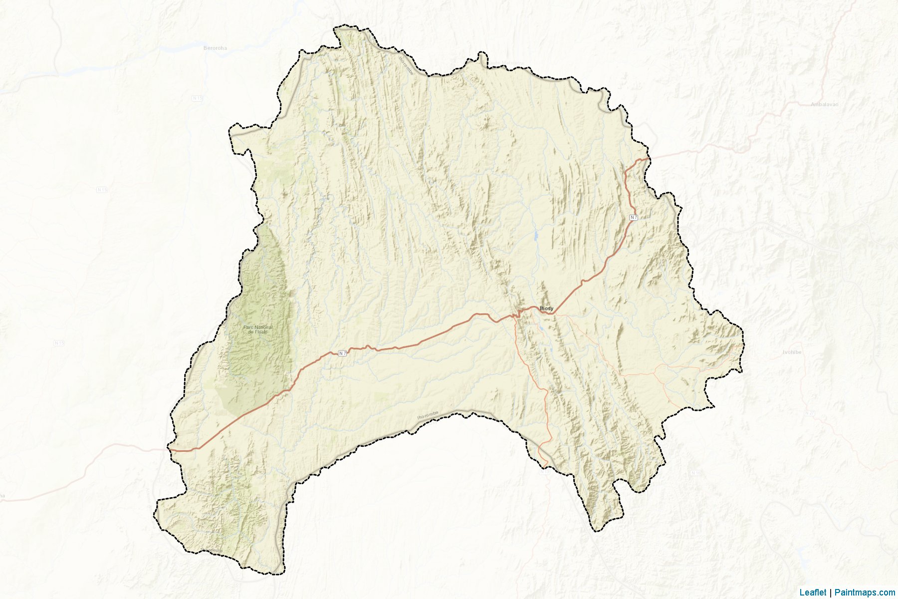 Muestras de recorte de mapas Ihosy (Ihorombe)-2