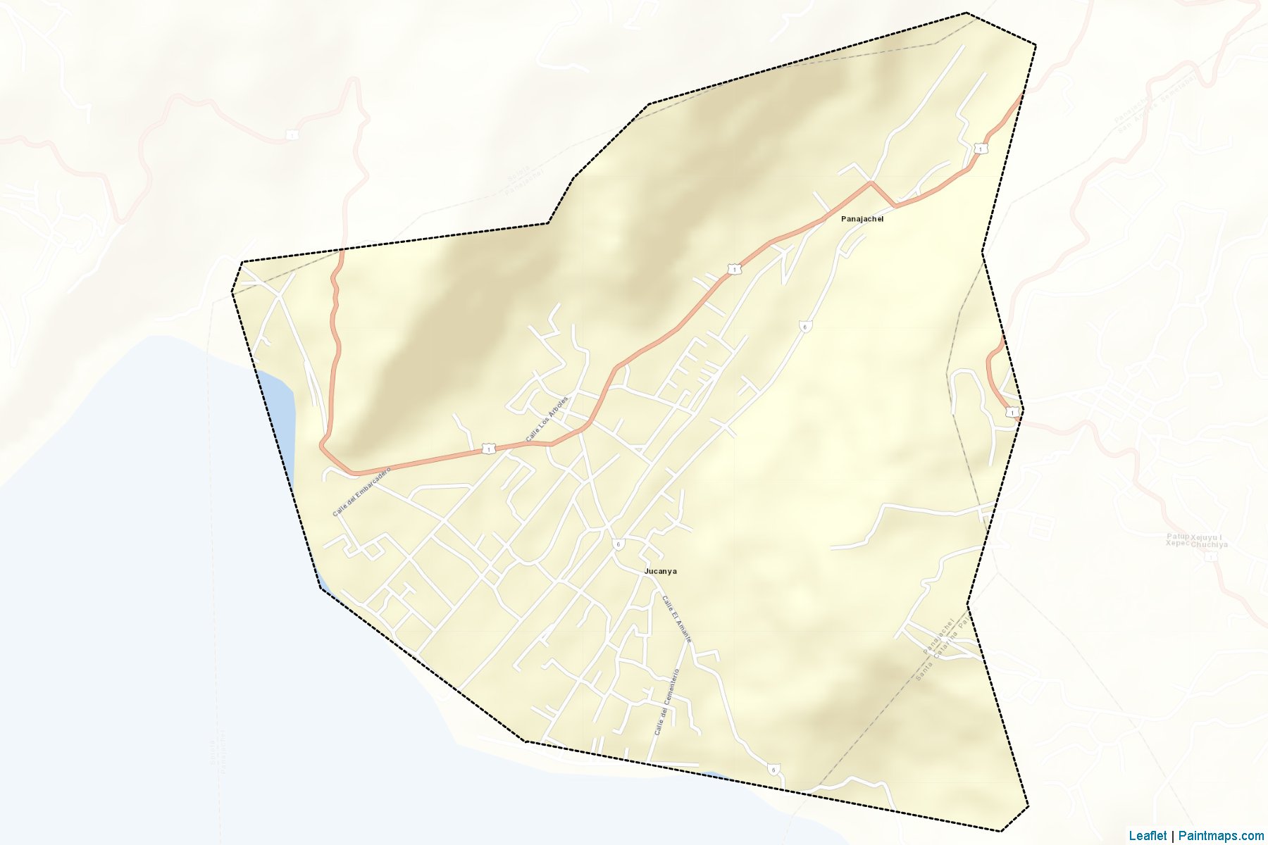 Muestras de recorte de mapas Panajachel (Sololá)-2