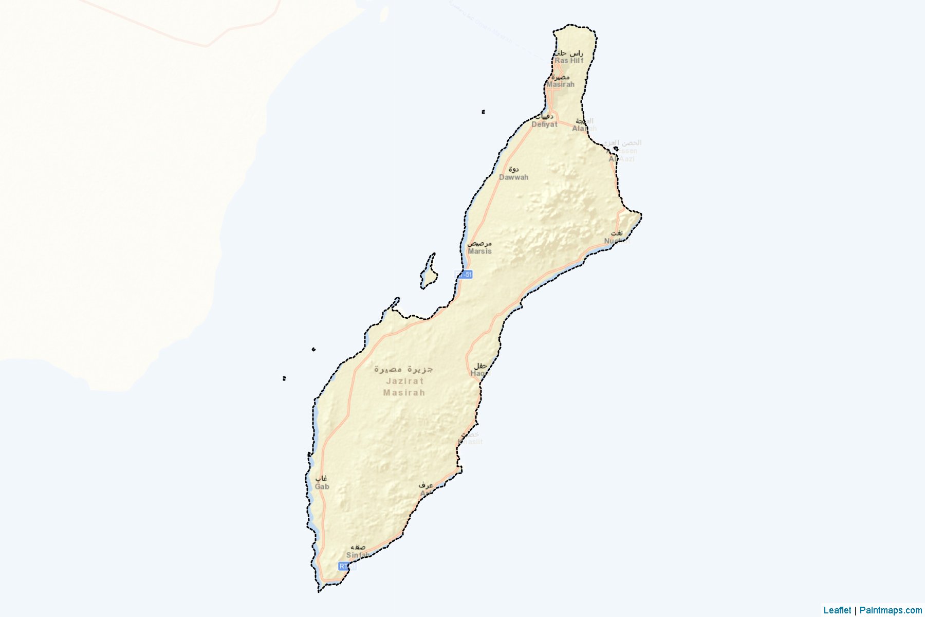 Masirah (Ash Sharqiyah) Map Cropping Samples-2