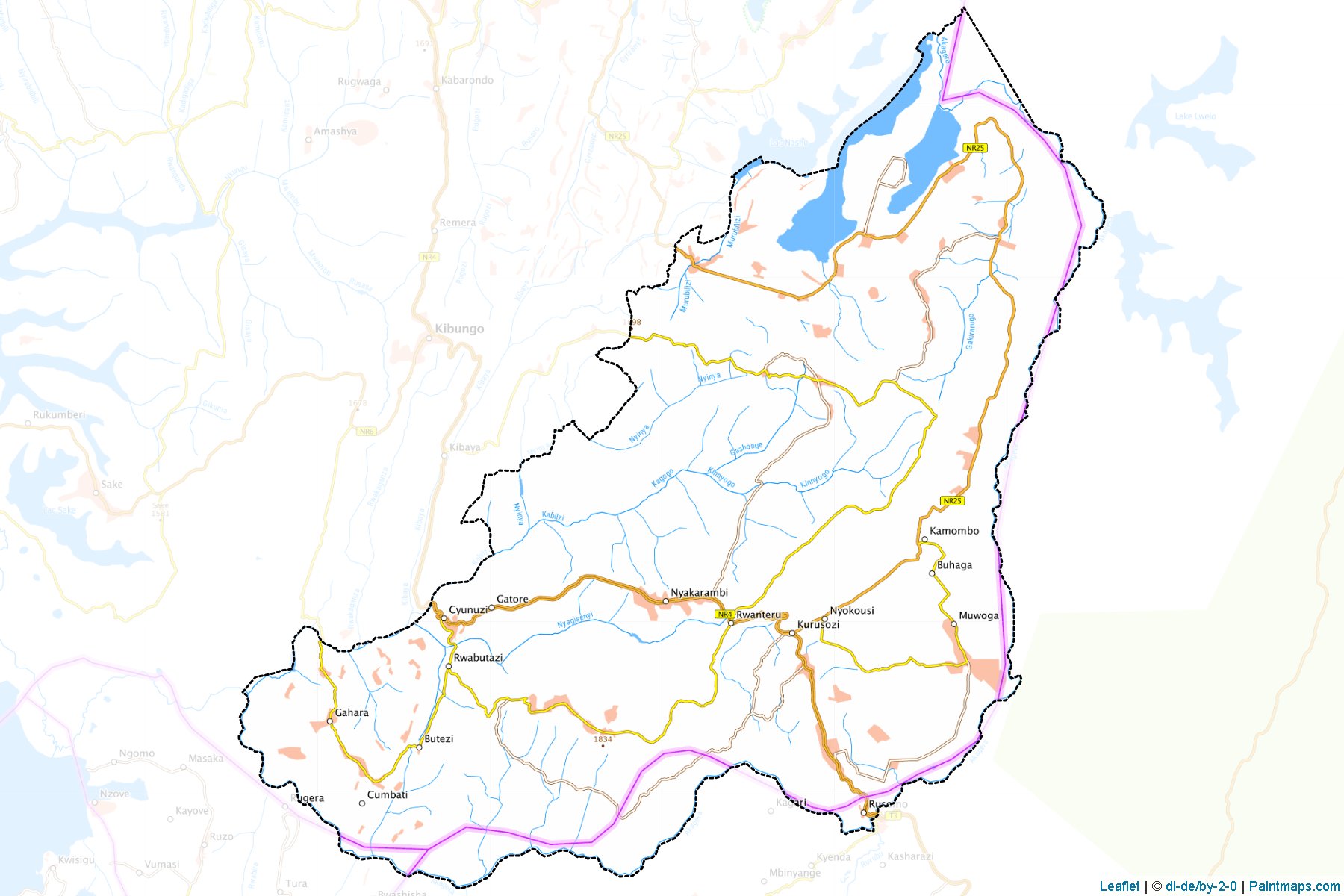 Muestras de recorte de mapas Kirehe (Eastern)-1