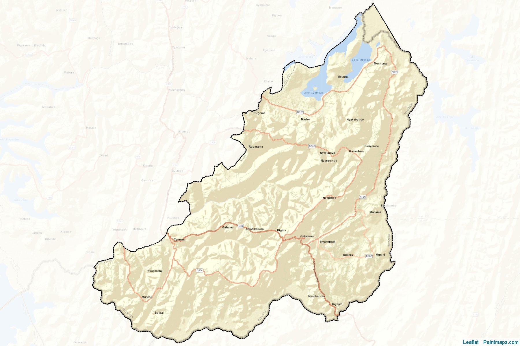 Muestras de recorte de mapas Kirehe (Eastern)-2