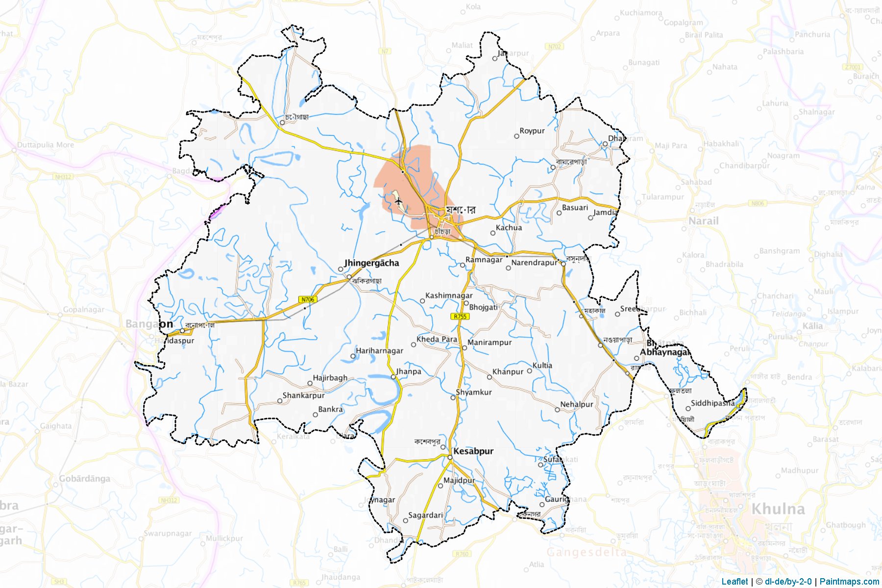 Jessore (Khulna) Haritası Örnekleri-1