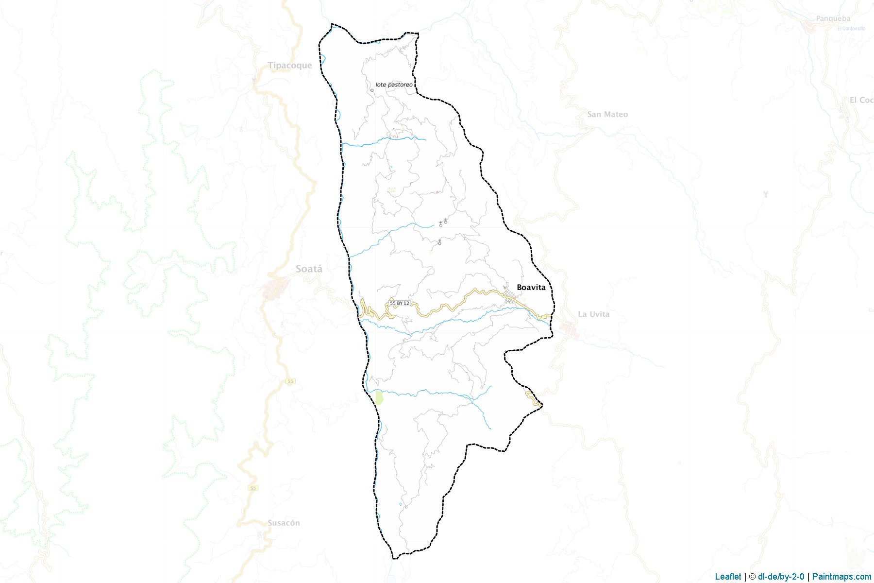 Muestras de recorte de mapas Boavita (Boyacá)-1