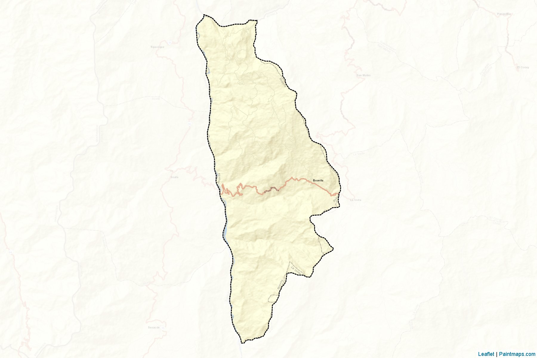 Muestras de recorte de mapas Boavita (Boyacá)-2