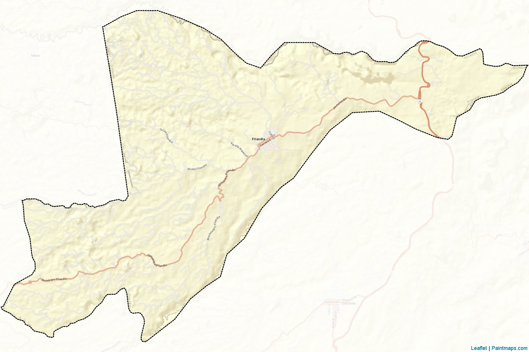 Muestras de recorte de mapas Filandia (Quindio)-2