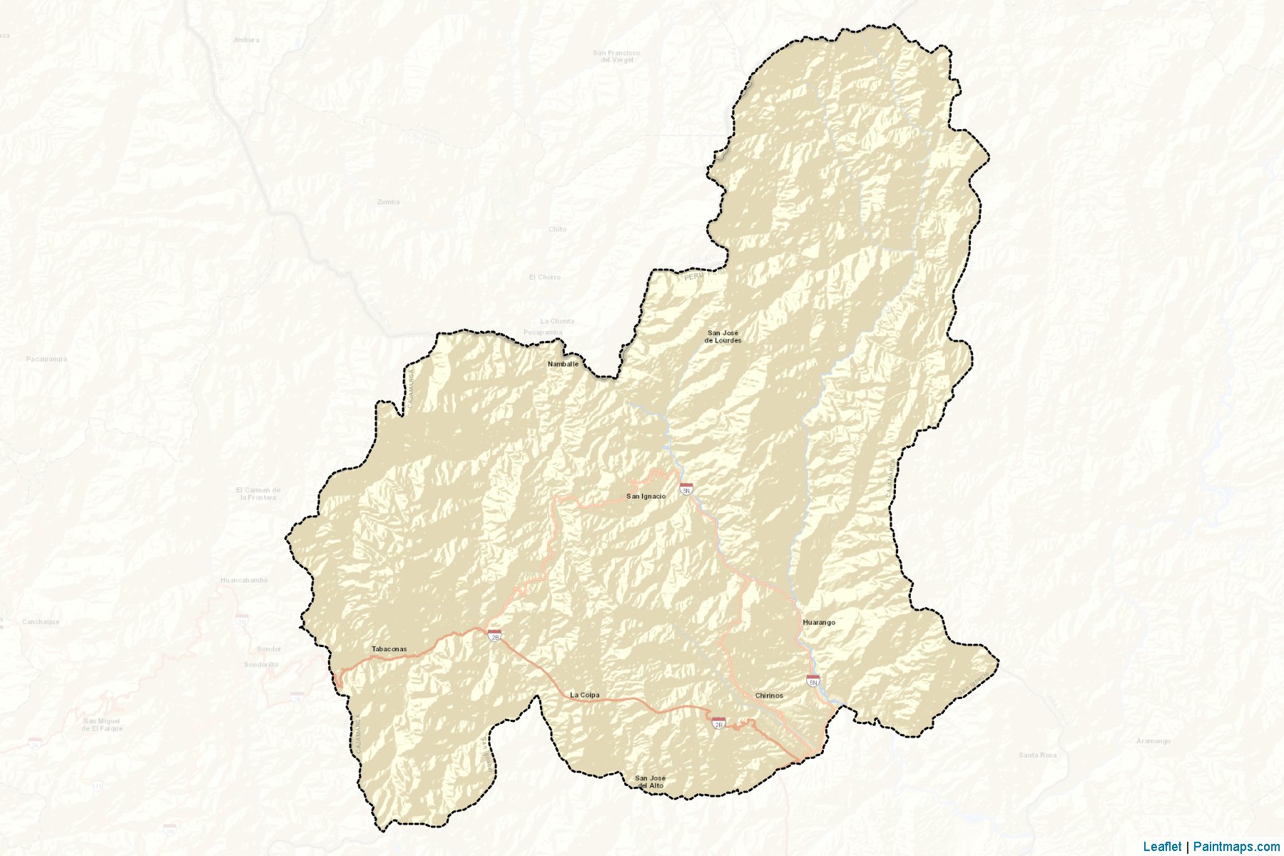 Muestras de recorte de mapas San Ignacio (Cajamarca)-2