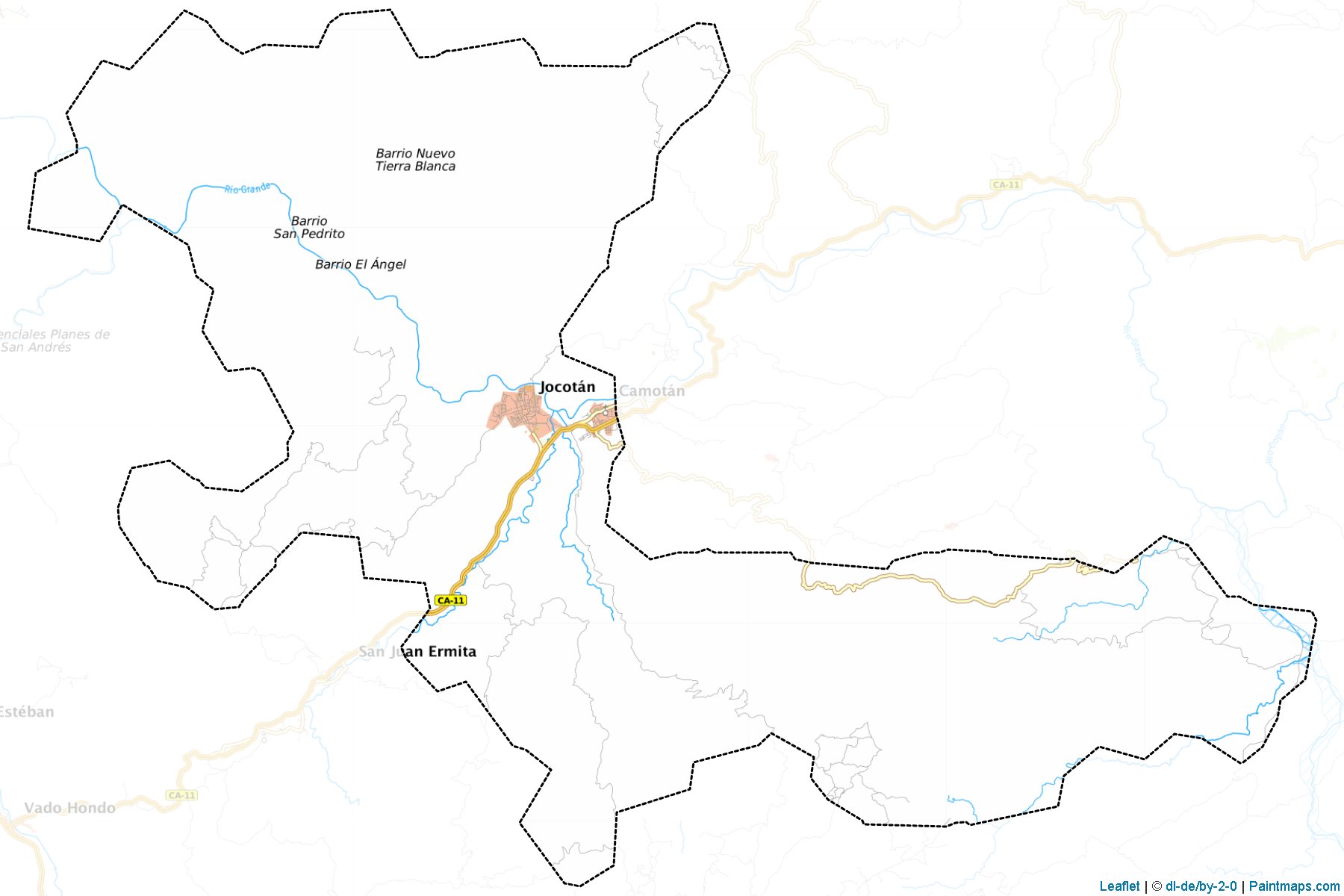 Muestras de recorte de mapas Jocotan (Chiquimula)-1