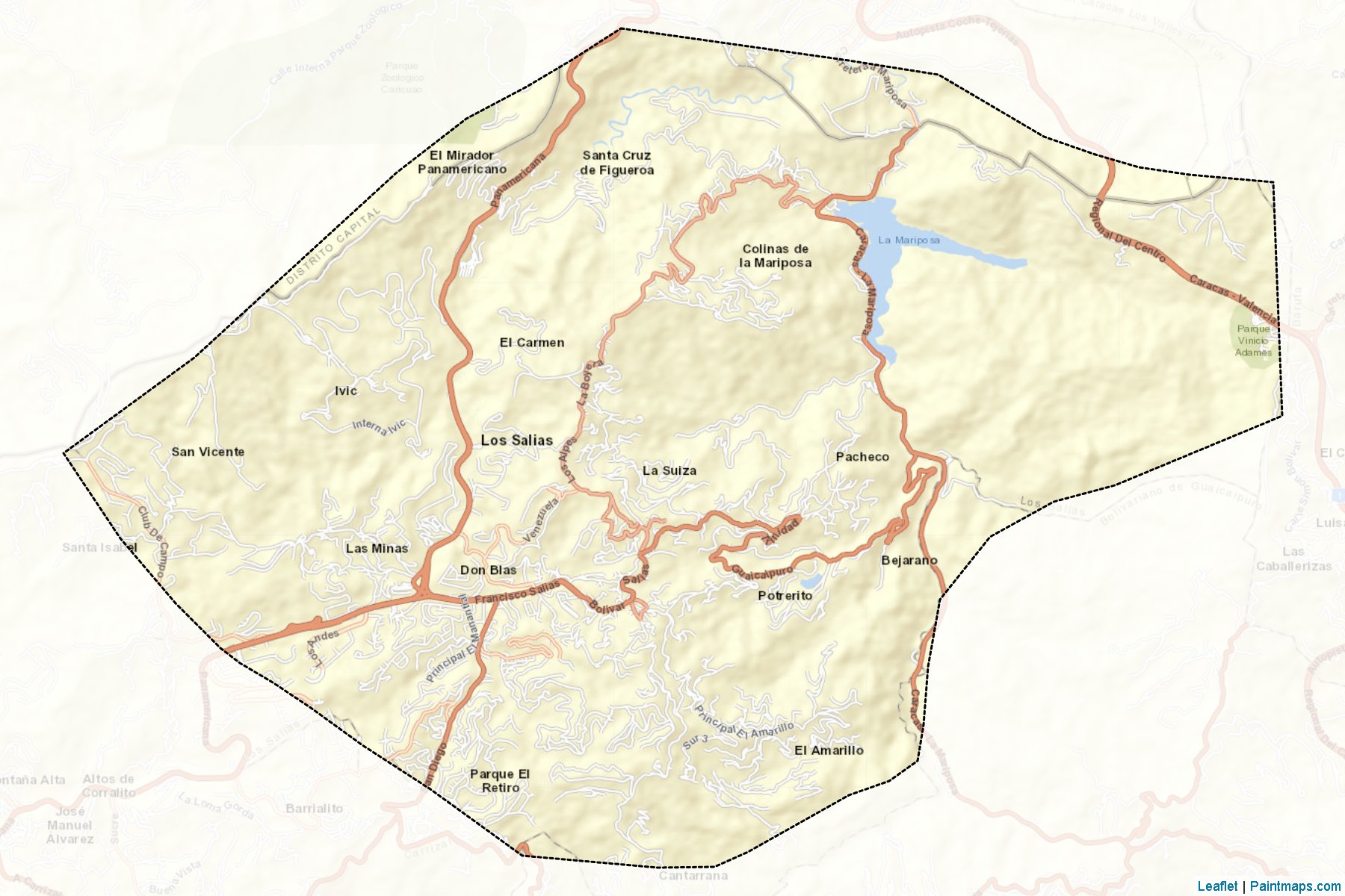 Muestras de recorte de mapas Los Salias (Miranda)-2