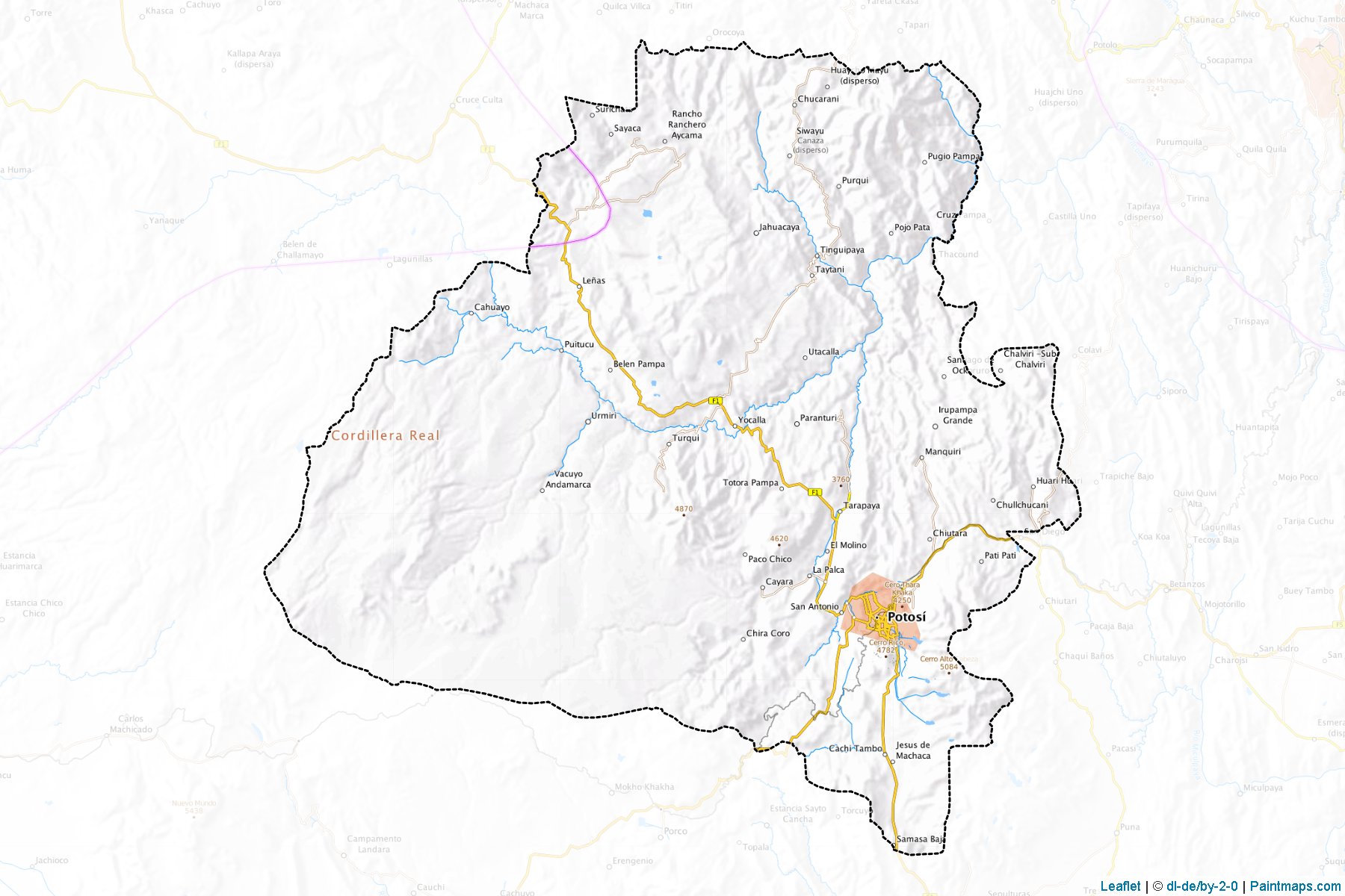 Muestras de recorte de mapas Tomas Frias (Potosí)-1