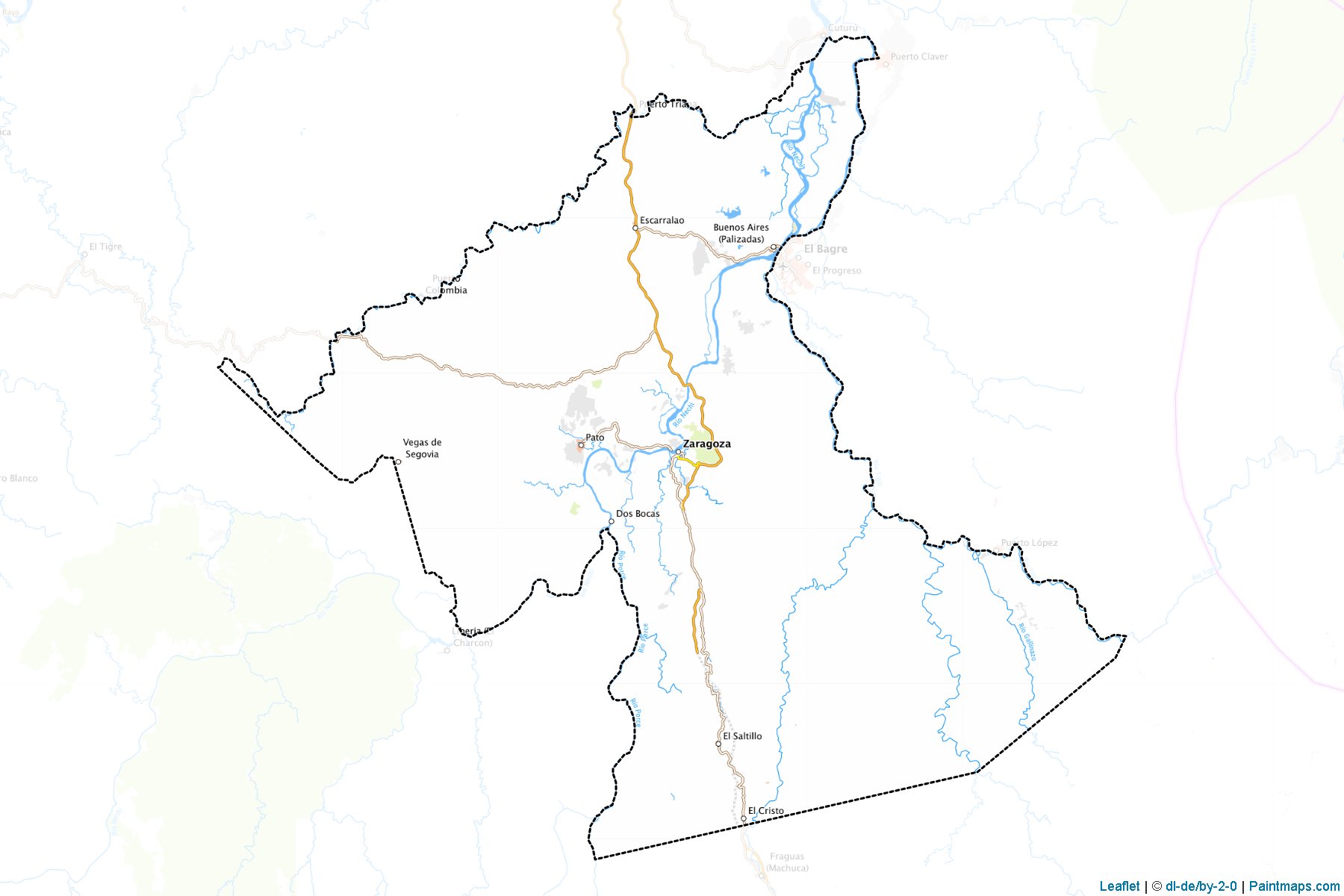 Zaragoza (Antioquia) Map Cropping Samples-1