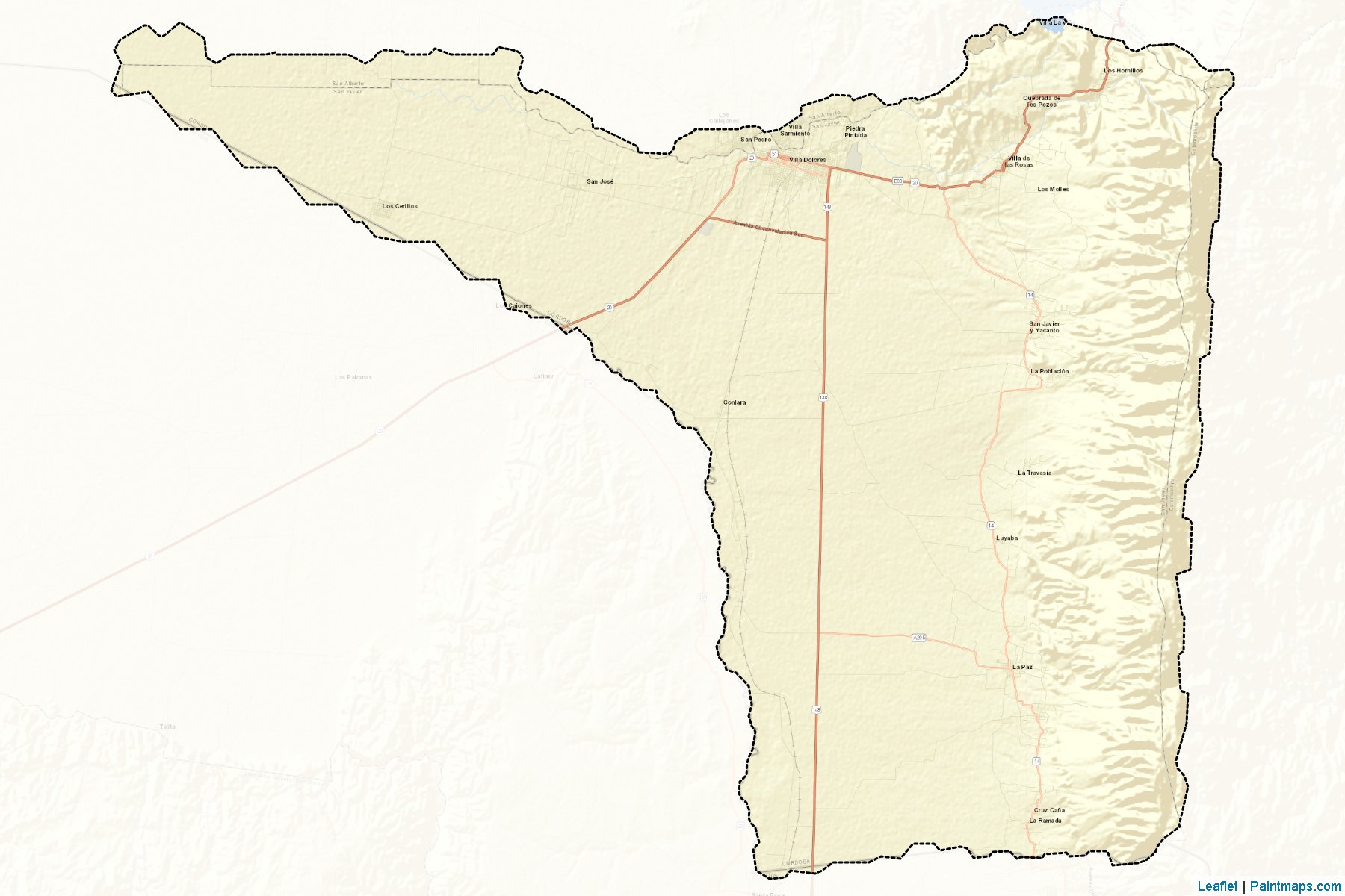 San Javier (Cordoba) Map Cropping Samples-2