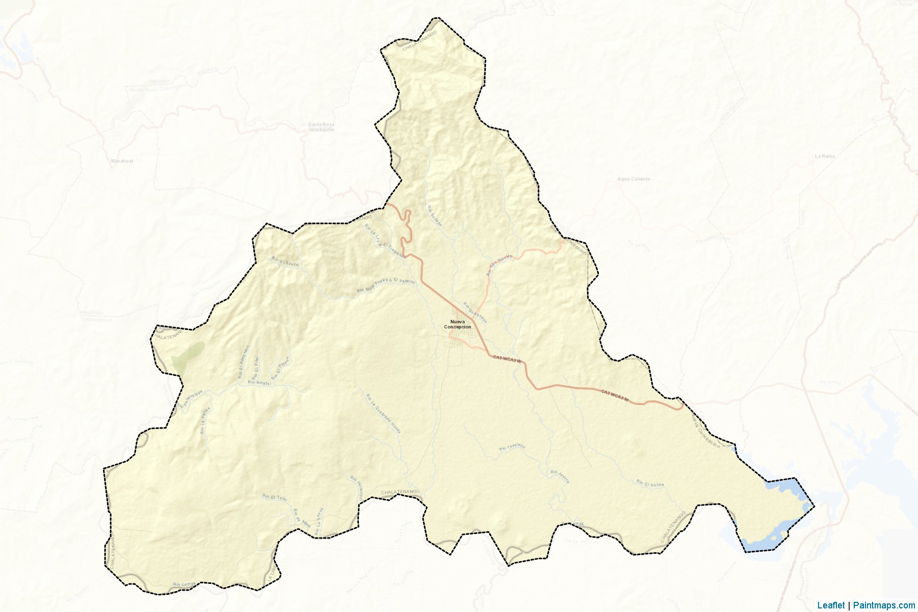 Muestras de recorte de mapas Nueva Concepcion (Chalatenango)-2